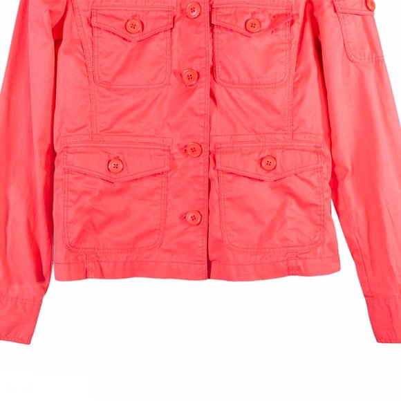J. Crew Women's Peach Jacket Casual Designer Spring Outdoor Hiking Long Sleeve S - Picture 3 of 11